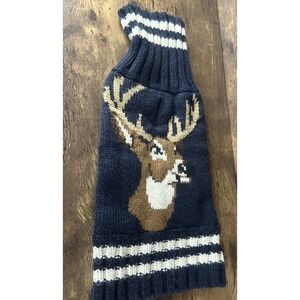 Blue Whitetail Buck Fab Dog Warm Size 10 Sweater Shirt Fast Reliable Shipping